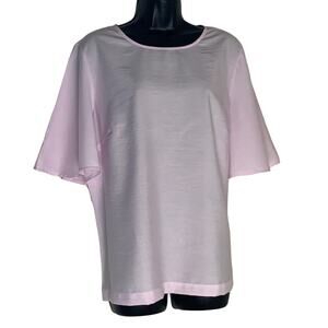 A New Day Light Pink Flare Sleeve Blouse, Sz XXL